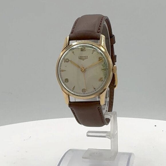 Vintage 32mm Longines Men's Mechanical Wristwatch 23ZS Swiss 10k Gold Filled - Picture 1 of 5
